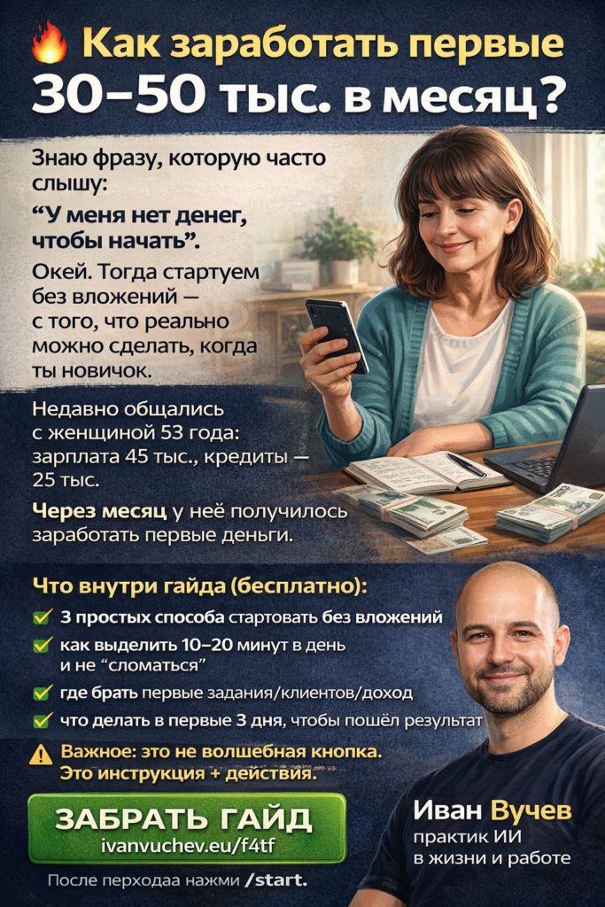Как заработать первые 30–50 тыс. в месяц?