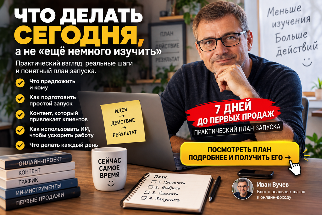 Что делать сегодня, а не „ещё немного изучить