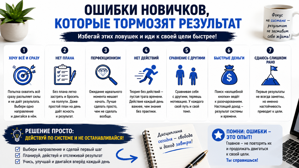 С чего начать зарабатывать в Интернете новичку в 2026 году: 7 рабочих направлений и план на первые 48 часов